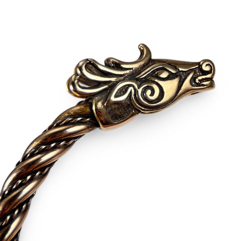 FIANNA, CERF, CELTIQUE, BRONZE, BRACELET