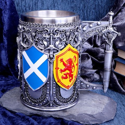 TANKARD OF THE BRAVE SCOTTISH SHIELD MUG