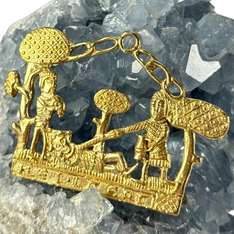 FOLK FEAST, MEDIEVAL PILGRIM BADGE