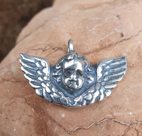 CUPID, SILVER PENDANT