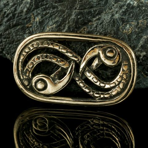 BROOCH, VIKINGS, GOTLAND, IX. CENTURY, BRONZE