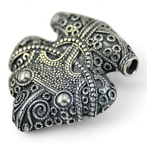 RAVEN'S HEAD - THOR HAMMER, SIGTUNA, SWEDEN, SILVER 925, 10 G