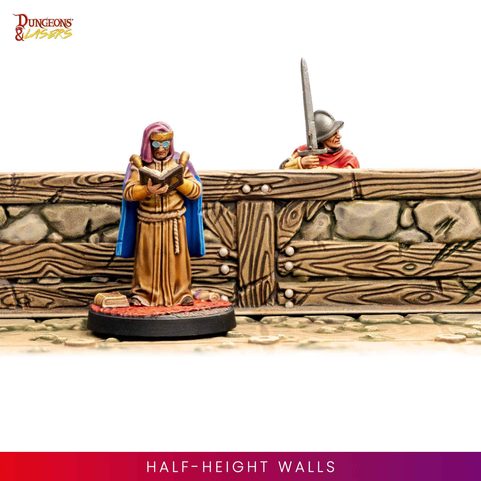 DUNGEONS & LASERS: DWARVEN MINE - HALF-HEIGHT WALLS