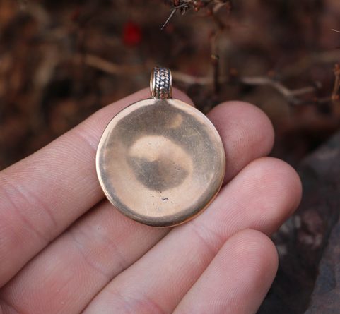 VESNA, SLAVIC PENDANT, MORAVIA MAGNA EMPIRE, BRONZE GARNET