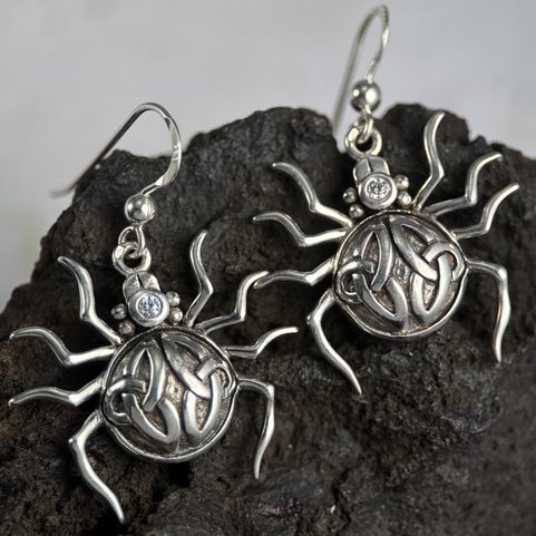 SPIDER SILVER EARRINGS