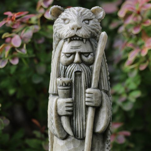 VELES, SLAVIC GOD, STATUETTE ARTIFICIAL STONE
