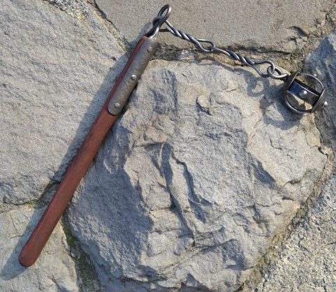 FORGED FLAIL, REPLICA OF A MEDIEVAL WEAPON