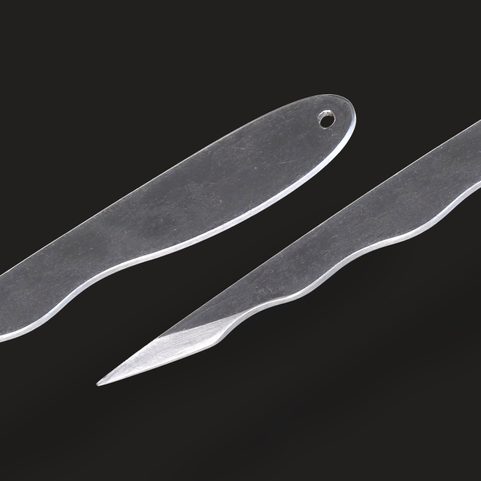 FLAMED BLADE, PROFESSIONAL THROWING KNIVES - 3X SET