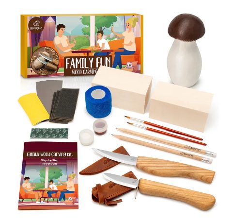 MUSHROOM, BEAVERCRAFT HOBBY KIT FAMILY FUN CARVING HOBBY KIT DIY09