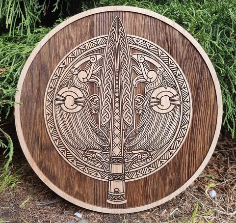 GUNGNIR WALL DECORATION 45CM OAK