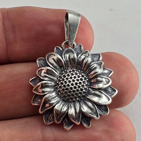 SUNFLOWER, PENDANT, SILVER 925/1000, 15G