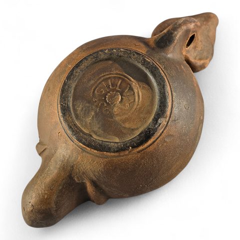 ROMAN OIL LAMP, LYRE