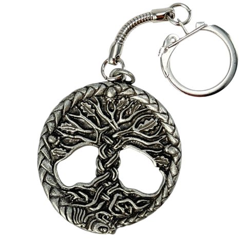 CELTIC OAK SACRED TREE OF LIFE, ZINC, KEYCHAIN