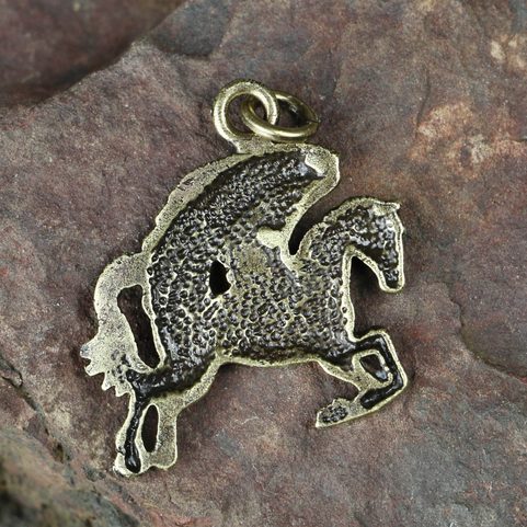 PEGASUS, PENDANT, ZINC ANTIQUE BRASS