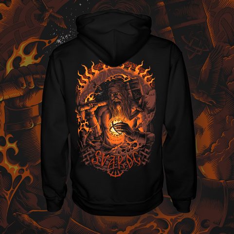 SVAROG - BLACKSMITH HEAVENLY, DIEU SLAVE, SWEAT À CAPUCHE, ZIP-UP HOODIE