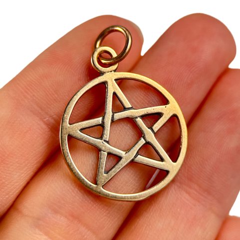 PENTACLE, PENDENTIF EN BRONZE