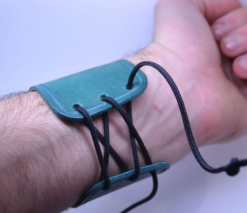 VIKING LEATHER BRACELET, THOR'S HAMMER OSEBERG