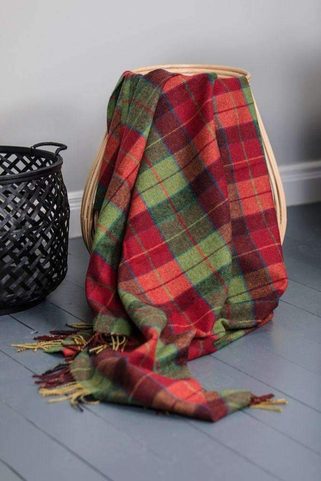 WICKLOW TARTAN, LUXUS-WOLLDECKE, IMPORT: IRLAND