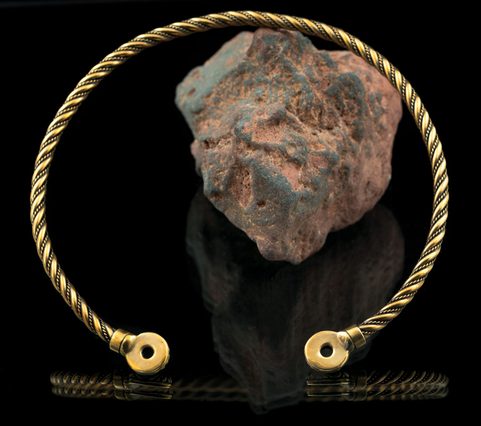 CELTIC CHIEFTAIN TORC, BRONZE TORQUES