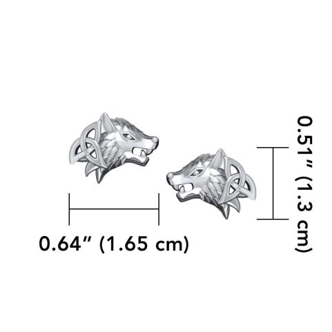 WOLVES SILVER EARRINGS