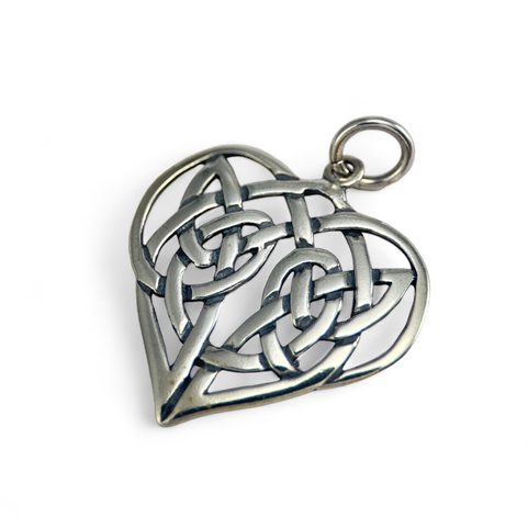 COEUR CELTIQUE, PENDENTIF, ARGENT