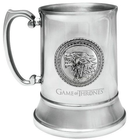 GAME OF THRONES STAINLESS STEEL STEIN STARK