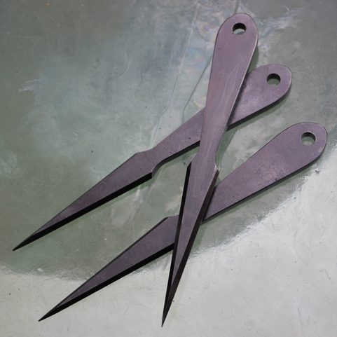 SPEAR THROWING KNIFE - SET OF 3 PIECES - SHARP BLADES