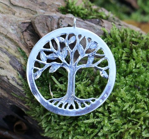 TREE OF LIFE PENDANT - LARGE, STERLING SILVER