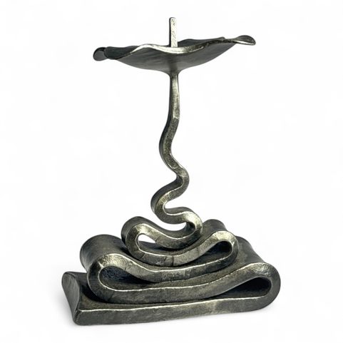 VOLUTE, FORGED CANDLESTICK