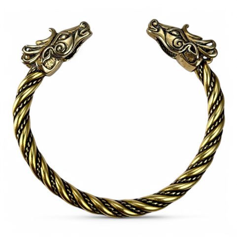 FIANNA, CELTIC DEER, BRACELET, BRASS