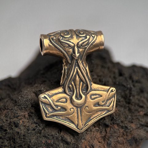 TÓR, THORS HAMMER, PENDANT, BRONZE