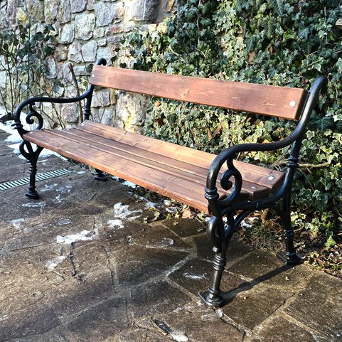 CHATEAU PARK BENCH, CAST IRON
