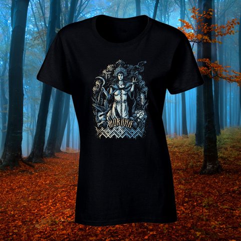 MORANA, GODDESS OF DEATH, COLORED WOMEN'S T-SHIRT