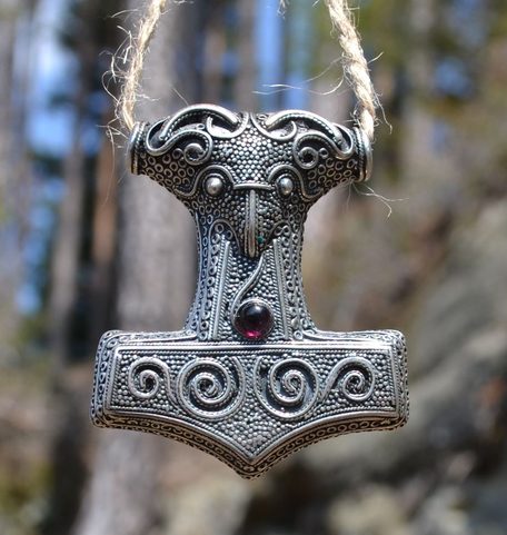 BIG THOR HAMMER FROM SKANE - SWEDEN, AG 925