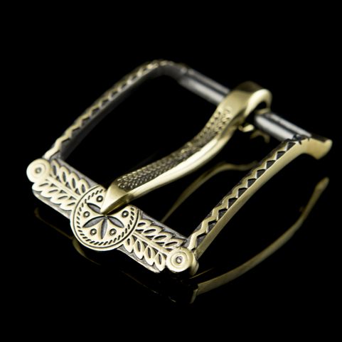SVARGA, BELT BUCKLE, BRASS - RECTANGULAR
