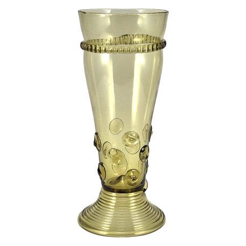 MILANO, MEDIEVAL WINE GLASS, FOREST GREEN