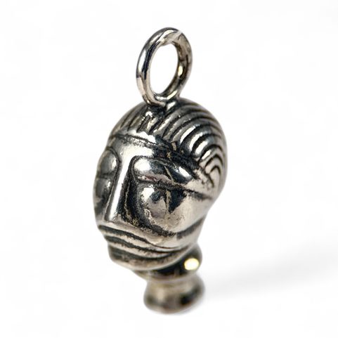 CELTIC HEAD, SILVER, PENDANT