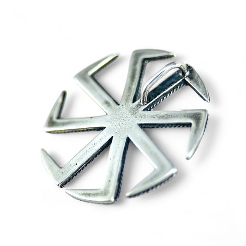 SLAWISCHER KREIS, SYMBOL DER SONNE, ANHÄNGER, SILBER 925