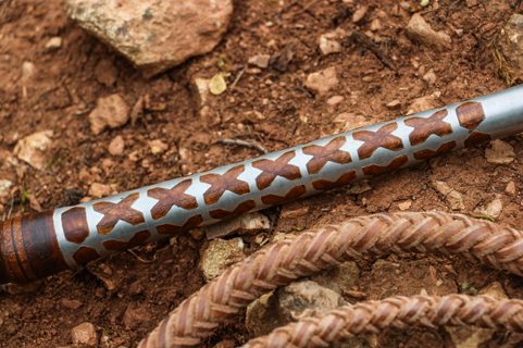 SLOVAKIAN WHIP, DECORATED BY TIN