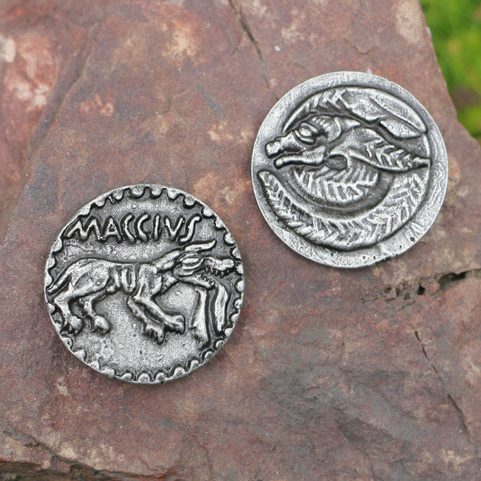 MACCIUS, CELTIC TETRADRACHM, REPLICA