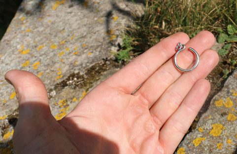 BIJOUX À CHEVEUX SLAVES, ARGENT