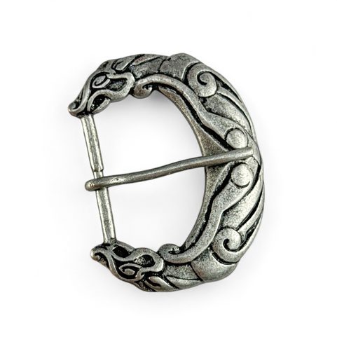 WOLF FENRIR BORRE STYLE - BELT BUCKLE ZINC