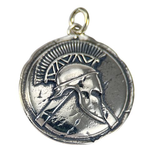 SPARTA, SPARTANISCHER KRIEGER, ANHÄNGER, SILBER 925