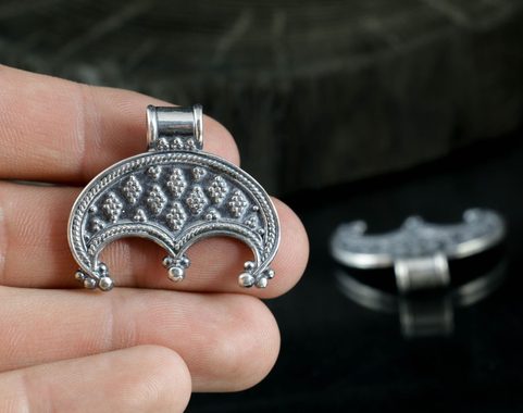 MORAVIA, LUNITSA, SLAVS, VIKINGS, PENDANT, STERLING SILVER