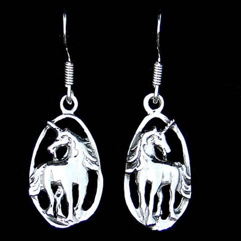 LICORNES - BOUCLES D'OREILLES EN ARGENT AG 925