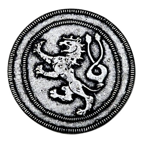 BOHEMIAN LION, COMMEMORATIVE COIN - ZINC