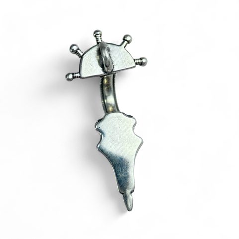 FIBULA - BRIDGE SLAVIC PENDANT, SERBIA, SILVER 925