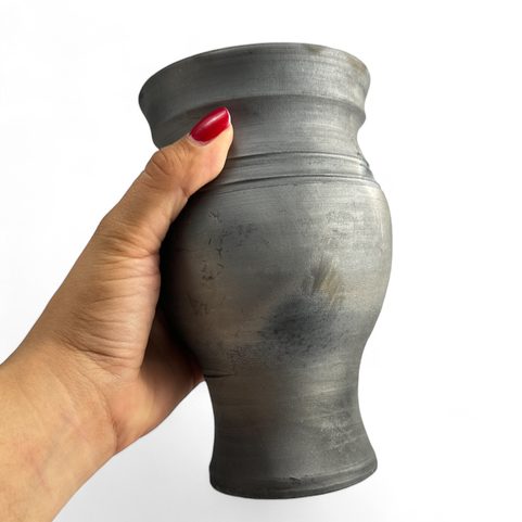 MEDIEVAL GOBLET, SMOKED CERAMICS