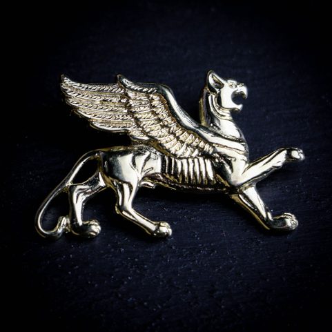 GRYF, PENDENTIF PLAQUÉ OU