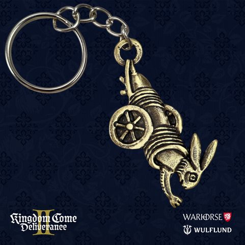 HARE IN THE CANNON, KEY CHAIN, KINGDOM COME: DELIVERANCE II, ZINC